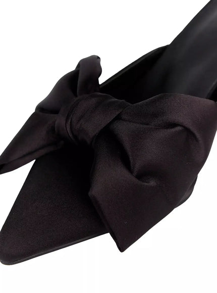 Big Bow Mule Stiletto Pumps IM506