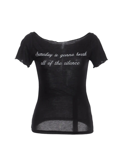 whispered-dreams-boat-neck-tee-ic503 / Black