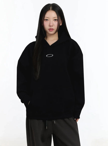 Oval Graphic Oversized Hoodie IM509