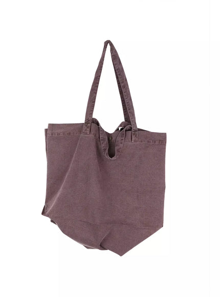 mens-oversized-cotton-tote-bag-il516 / Brown