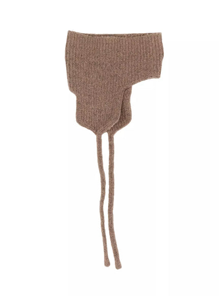 ribbed-earflap-bonnet-id503 / Brown