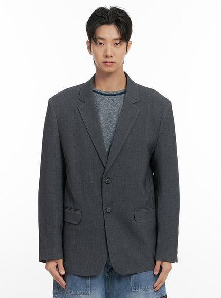 mens-oversized-blazer-id406 / Dark gray