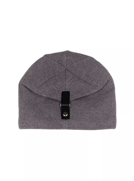 black-strap-beanie-in528 / Gray
