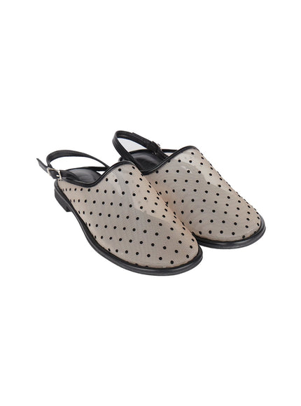 see-through-polkadot-sandals-iy509 / Light beige