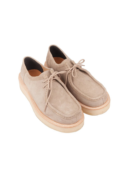 mens-suede-lace-up-loafers-im514 / Light gray
