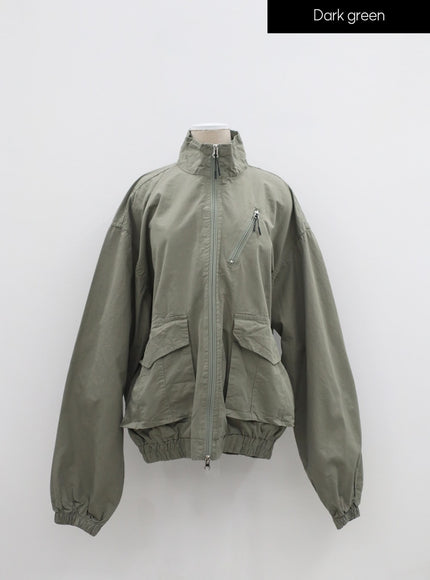 Oversized Zip-Up Jacket IF316