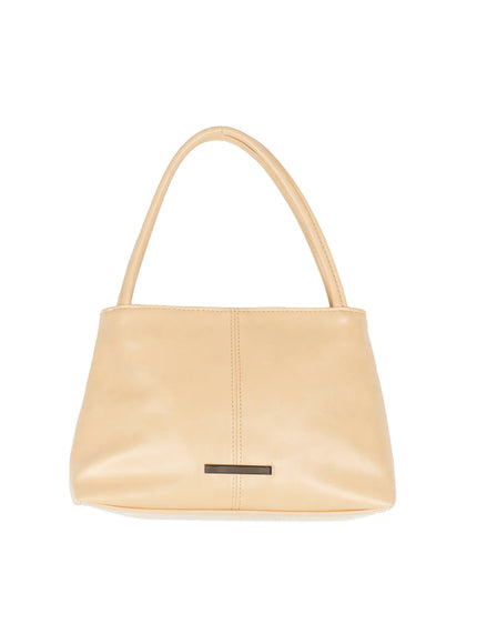 faux-leather-square-shoulder-bag-iu509 / Beige
