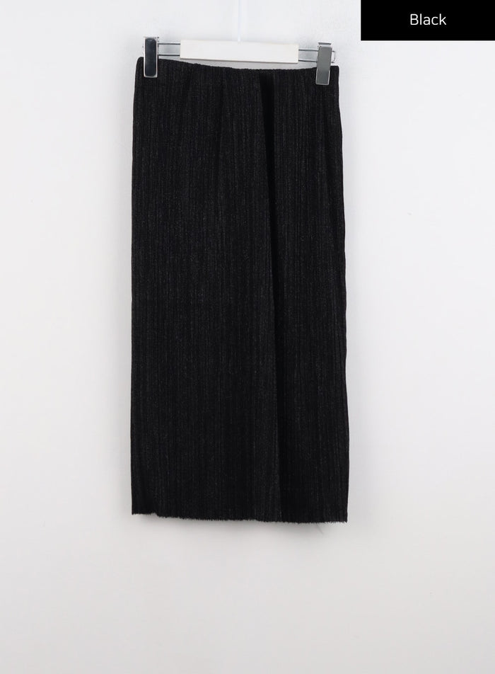 slim-midi-pencil-skirt-io320 / Black