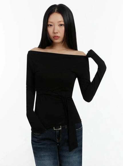 off-shoulder-bow-top-id525 / Black