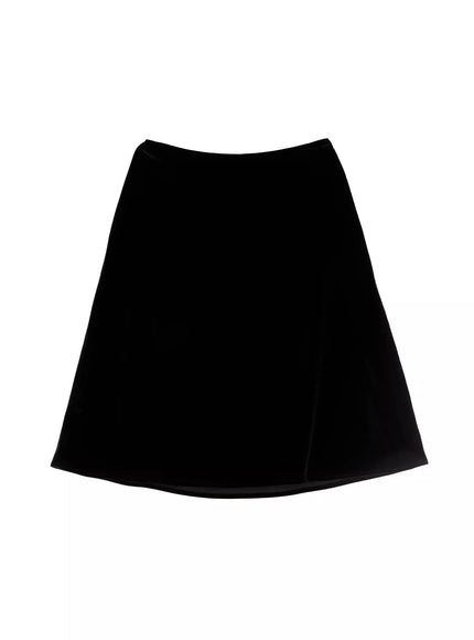 classic-velvet-midi-skirt-id504 / Black