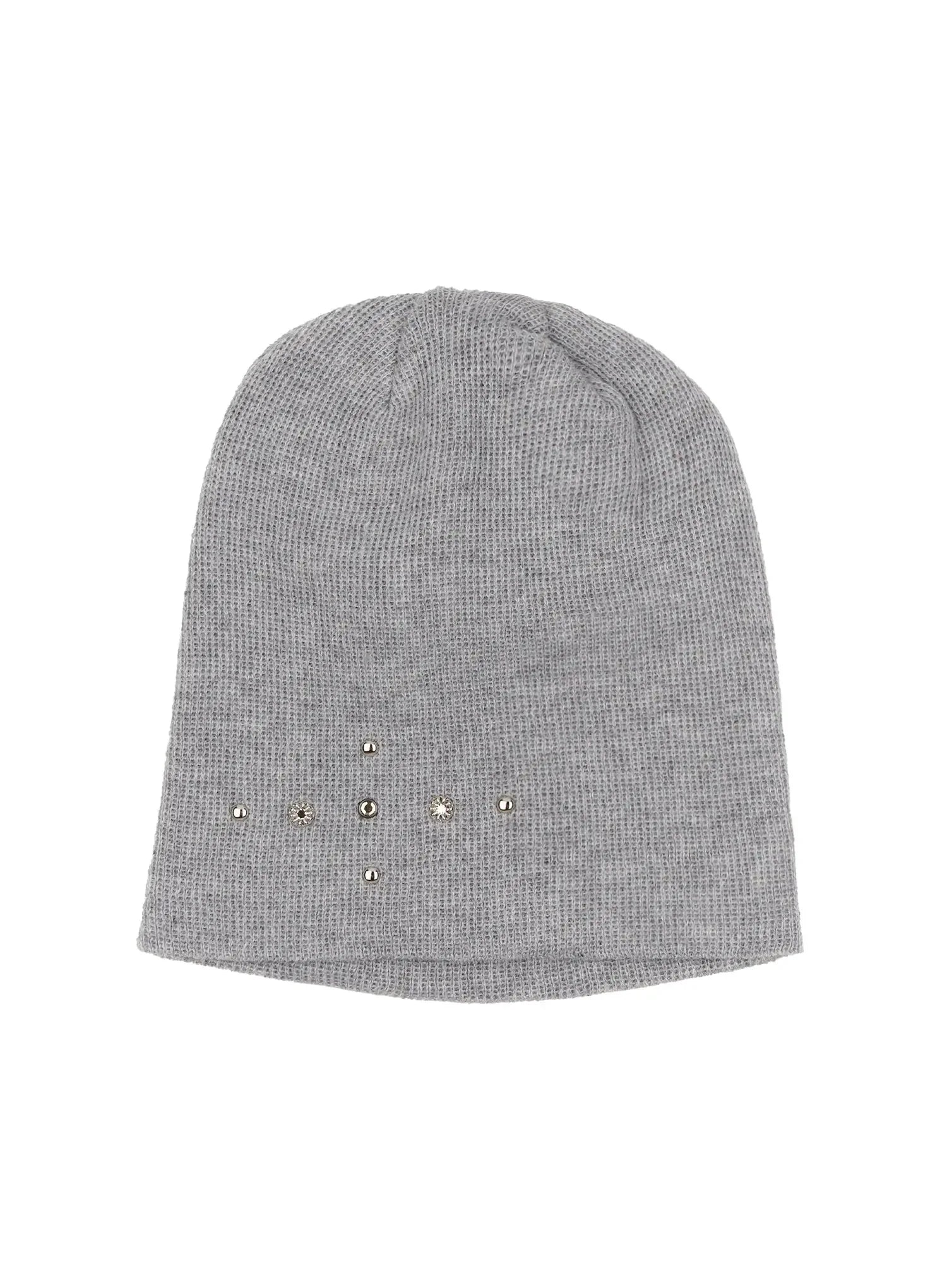 studded-knit-beanie-im530 / Gray