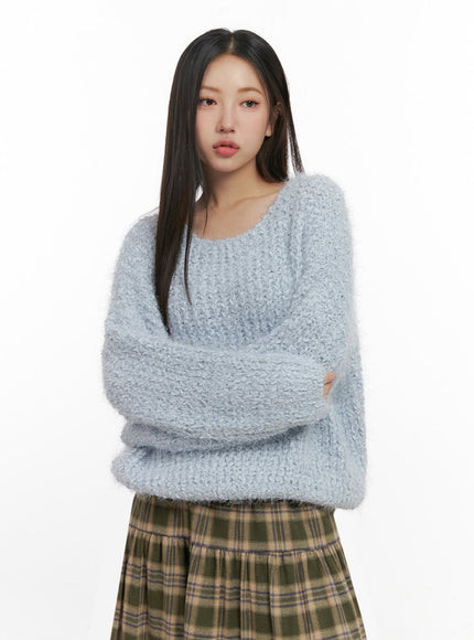 classic-solid-long-sleeve-sweater-in415 / Light blue