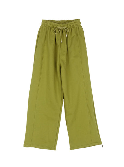 mens-wide-fit-sweatpants-ia529 / Light green