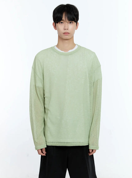 Men's Mesh Long-Sleeve Top IG501