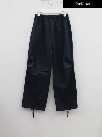 Drawstring Wide Track Pants IF314