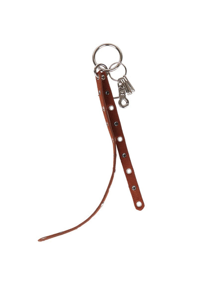 eyelet-belt-keyring-iy516 / Brown