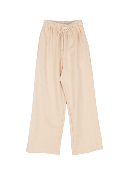mens-wide-fit-sweatpants-ia529 / Light beige