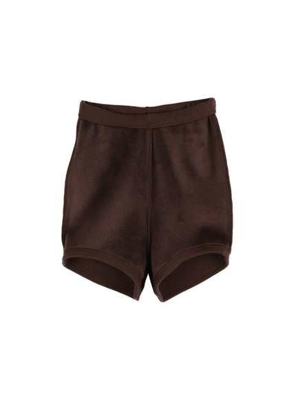 high-waist-shorts-if423 / Dark brown