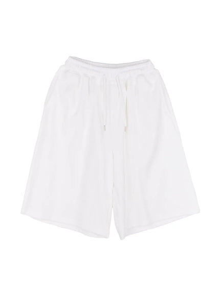 mens-soft-bermuda-sweatshorts-il514 / White