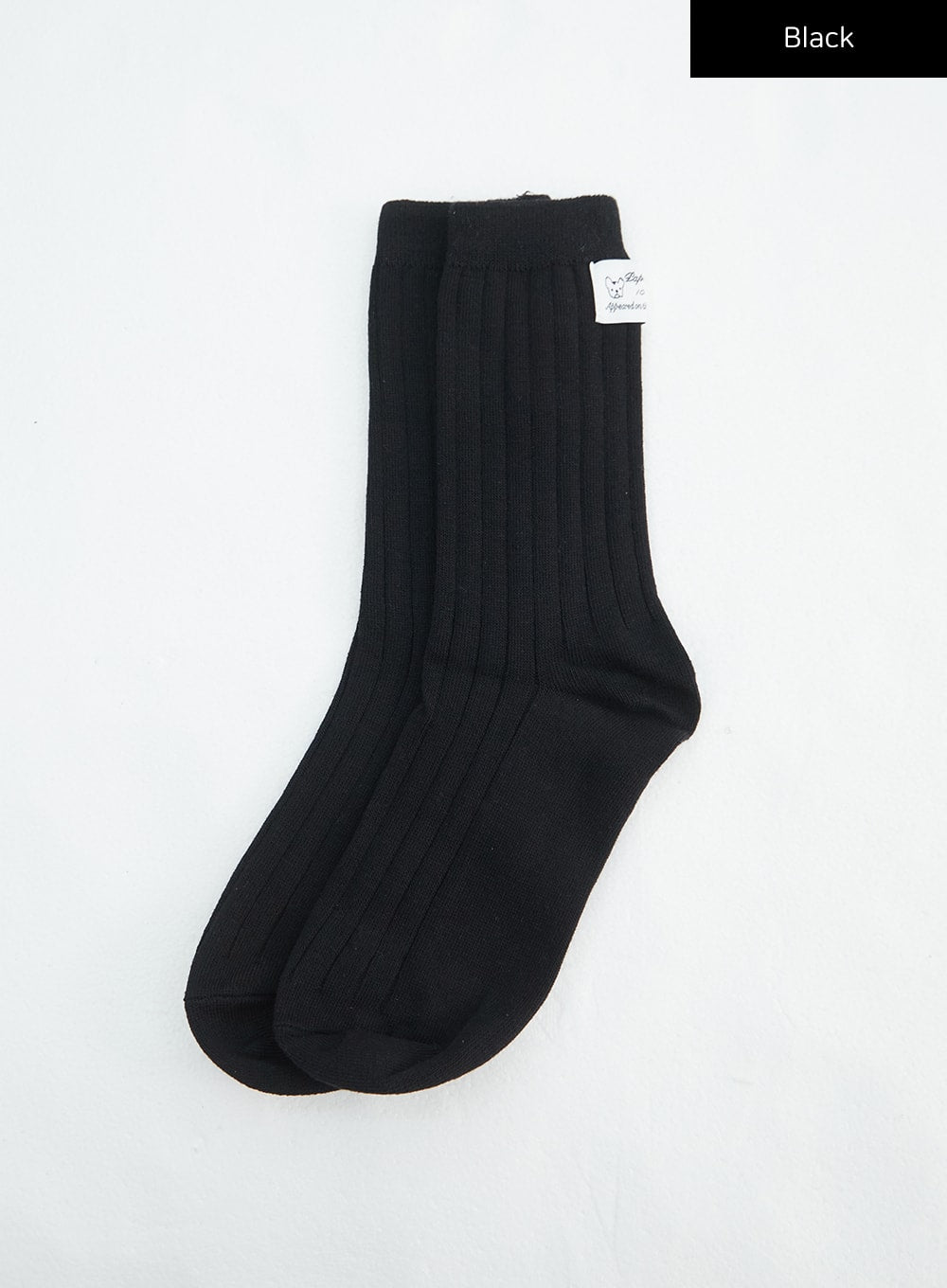 basic-midi-socks-in316 / Black
