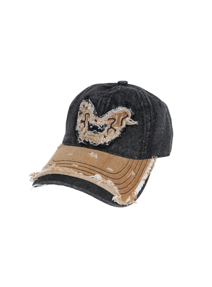 Men's Vintage Distressed Denim Baseball Cap ID511