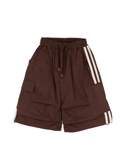 Men's Striped Pocket Track Shorts IA507