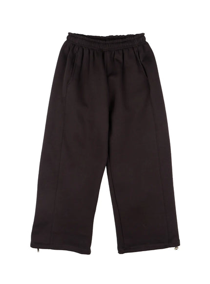 Men's Basic Logo Embroidered Fleece-Lined Sweatpants IJ512