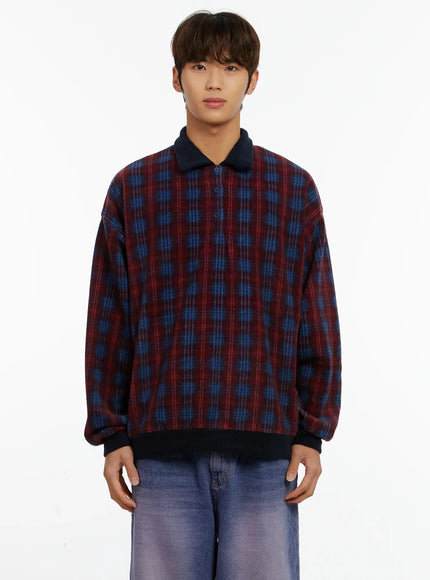 mens-checkered-collar-sweatshirt-id523