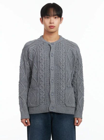 Basic Knit Wool Button Cardigan ID515