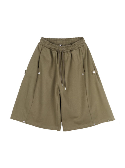 mens-casual-snap-button-bermuda-shorts-dark-green-iy522