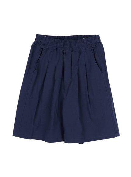 mens-casual-pintuck-shorts-dark-blue-iy522