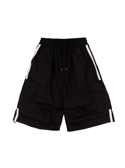 Men's Striped Pocket Track Shorts IA507
