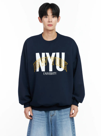 Men's Embroidered Crewneck Sweatshirt IM523