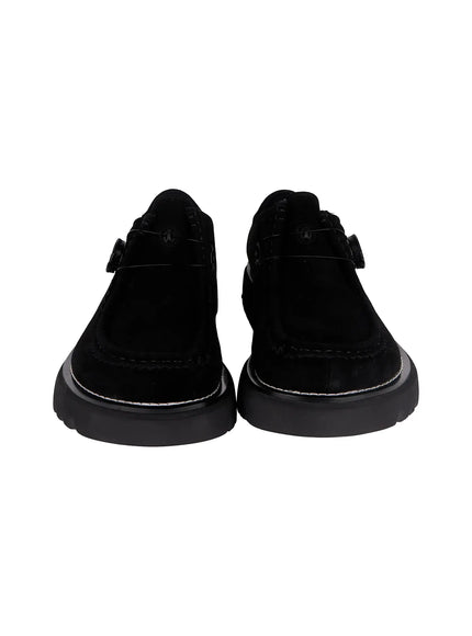 mens-suede-loafers-io502 / Black