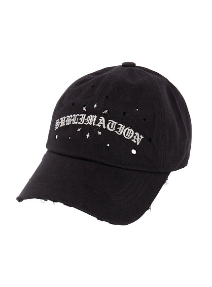 street-style-embroidered-baseball-cap-io523 / Black