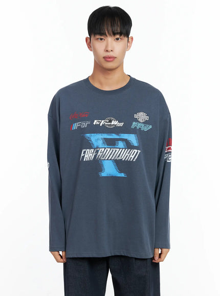 mens-racing-graphic-long-sleeve-in518 / Blue