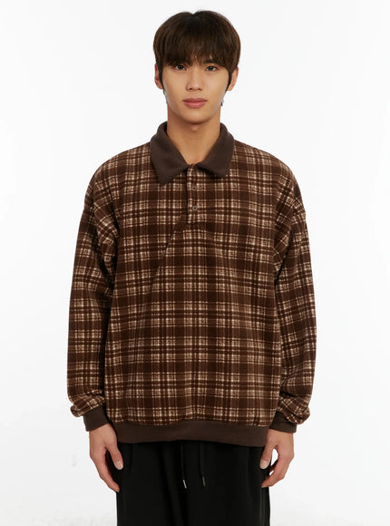 mens-plaid-shirt-id524 / Brown