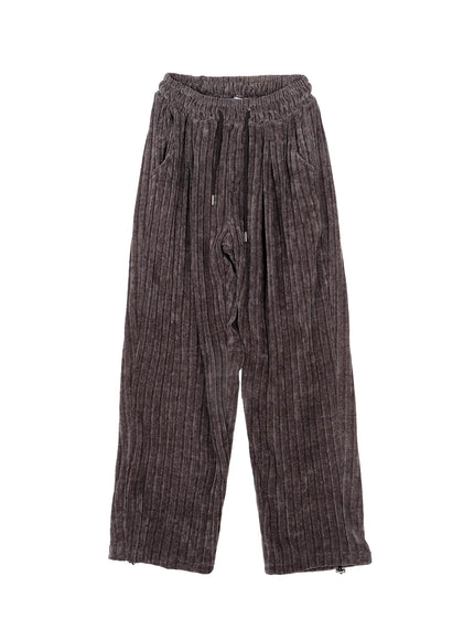 mens-velvet-sweatpants-in512 / Dark gray
