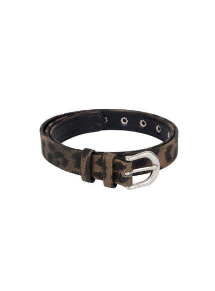 stylish-punk-belt-in528 / Dark green
