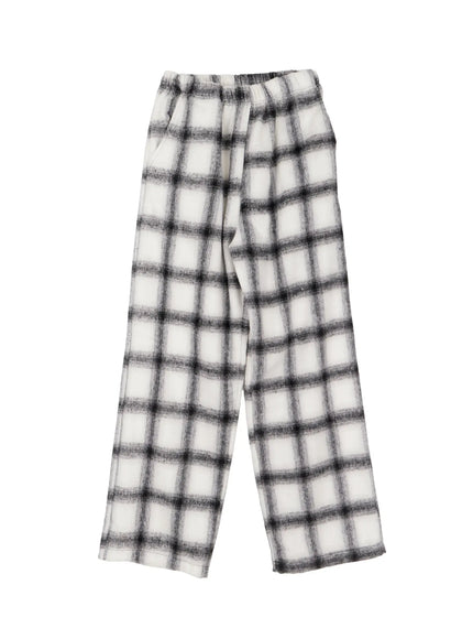 Men's Plaid Wide-Leg Pants ID502