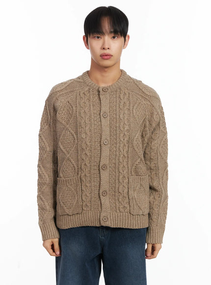 Basic Knit Wool Button Cardigan ID515