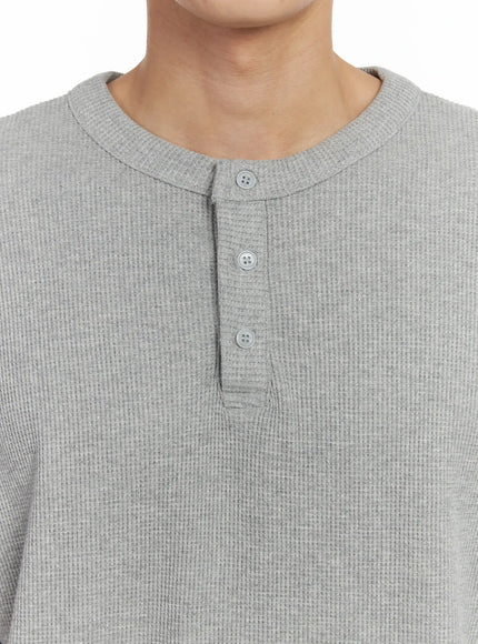 mens-waffle-henley-long-sleeve-shirt-if517