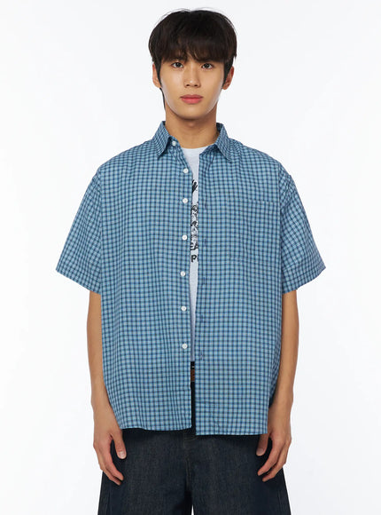 mens-breezy-checked-short-sleeve-shirt-iy529