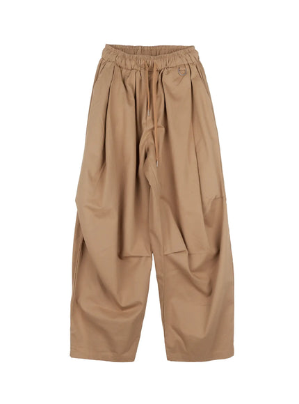 mens-pintuck-wide-leg-pants-io506 / Beige