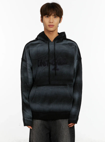 Men's Graffiti Knit Hoodie ID524