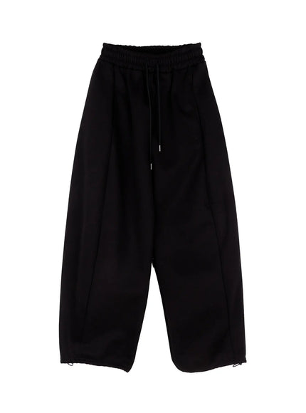 mens-wide-fleece-sweatpants-id511 / Black