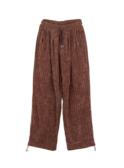 mens-velvet-sweatpants-in512 / Brown