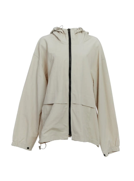 lightweight-string-windbreaker-io517 / Light gray