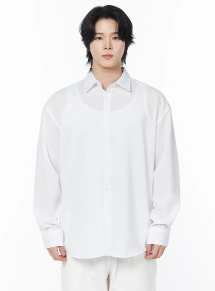 mens-casual-button-up-shirt-iy525 / White