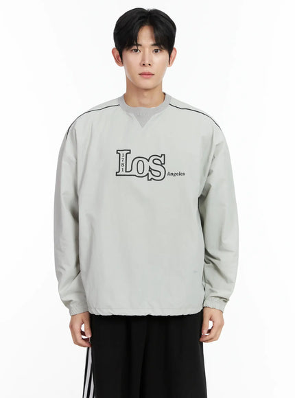 mens-graphic-crewneck-sweatshirt-im523 / Gray